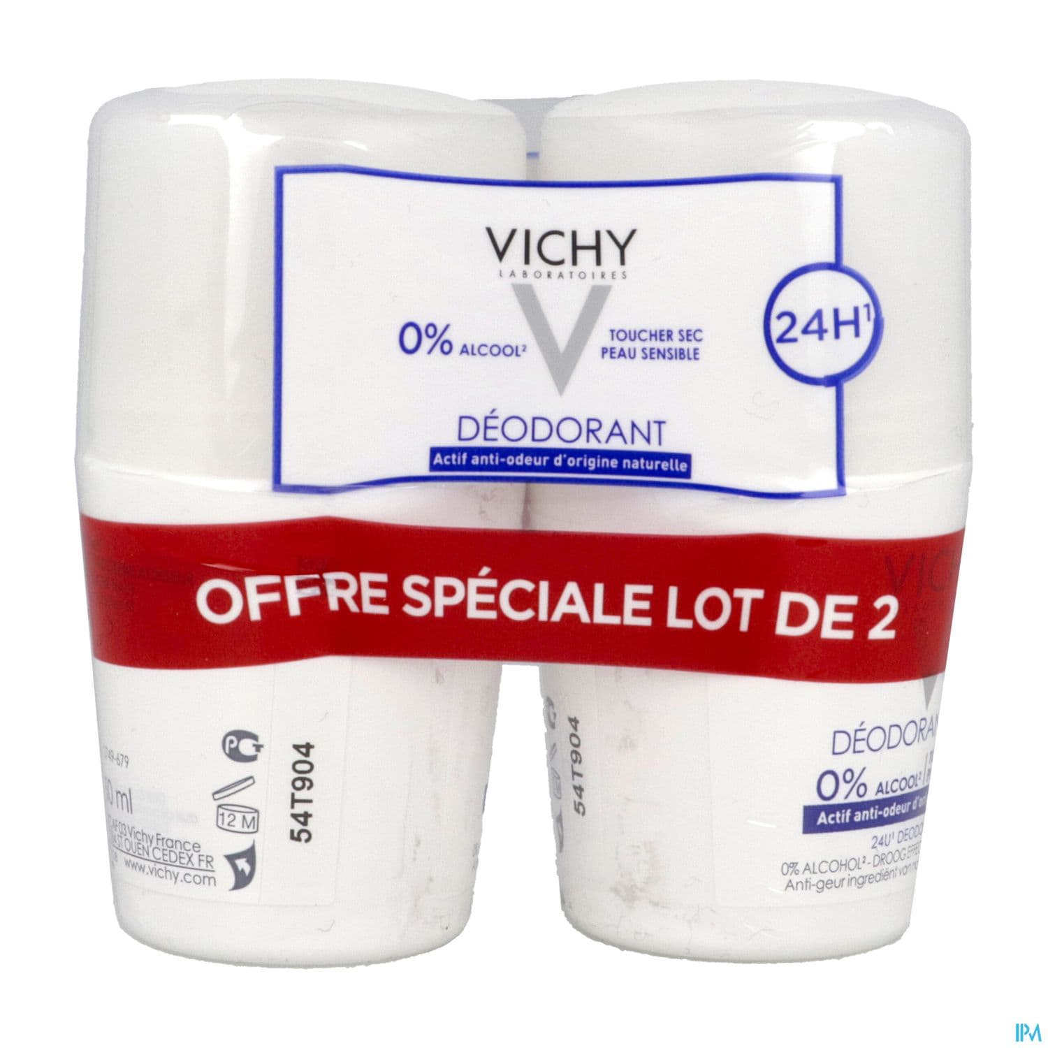 VICHY DEOD S/ALU BILLE 50ML X2