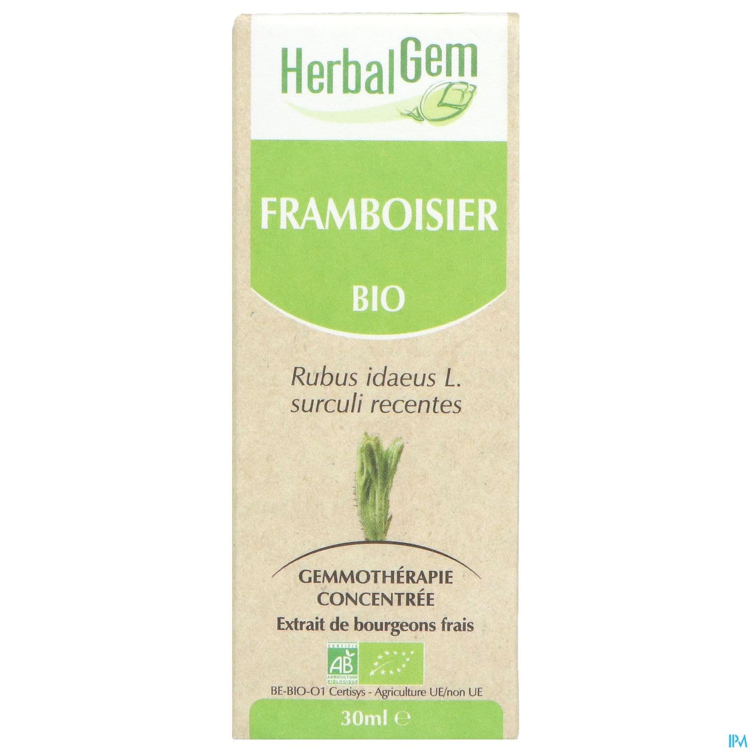Herbalgem Framboisier Bourgeon Macerat Gl Bio 30ml