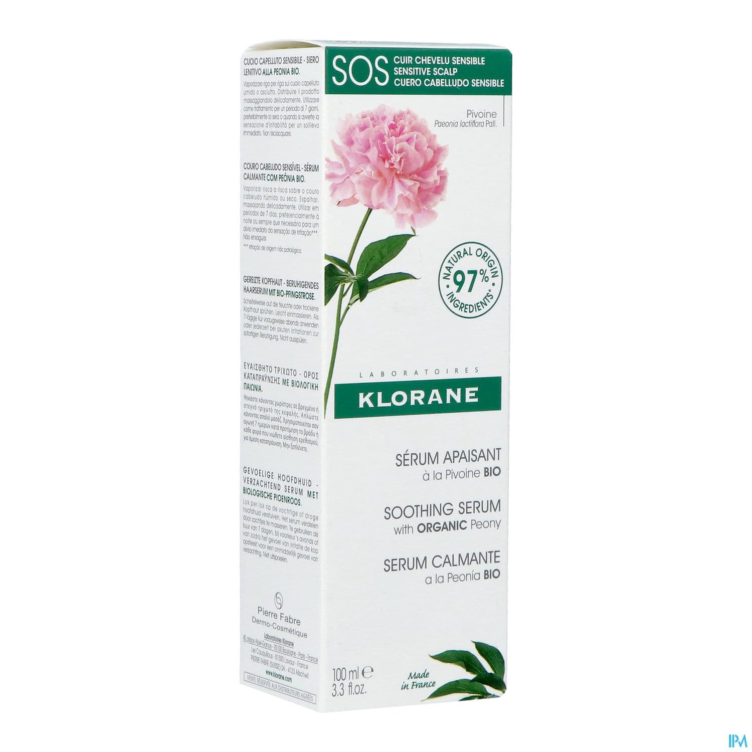 KLORANE SERUM SOS PIVOINE BIO100ML