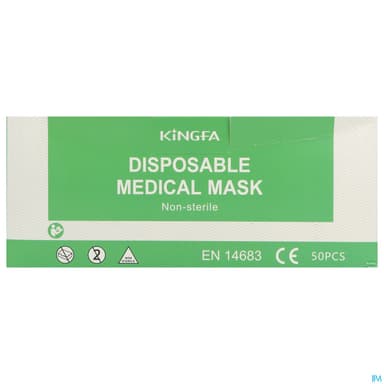 Kingfa Masque Medical Chirurgical 3plis 50