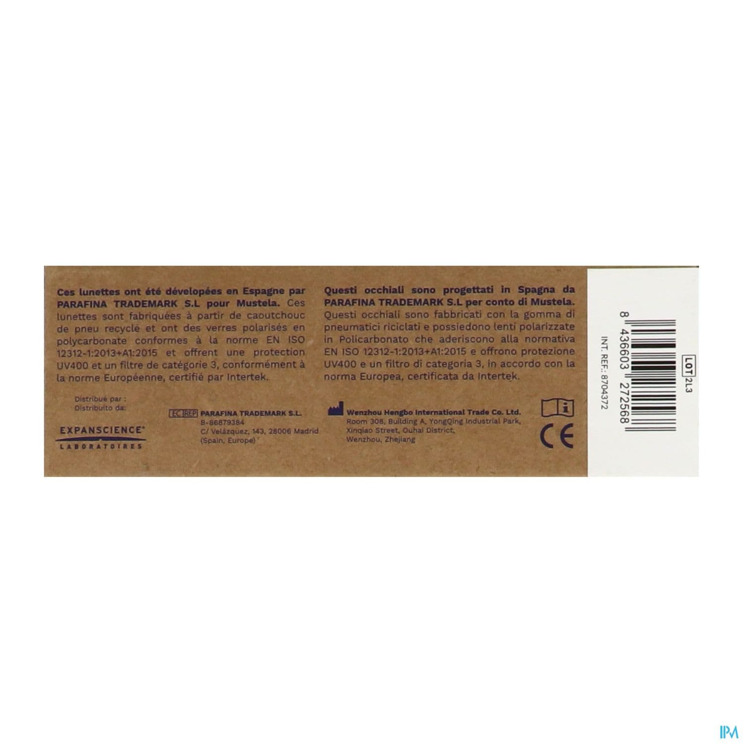 Mustela Lunettes De Soleil Bebe 0/2ans Bleu