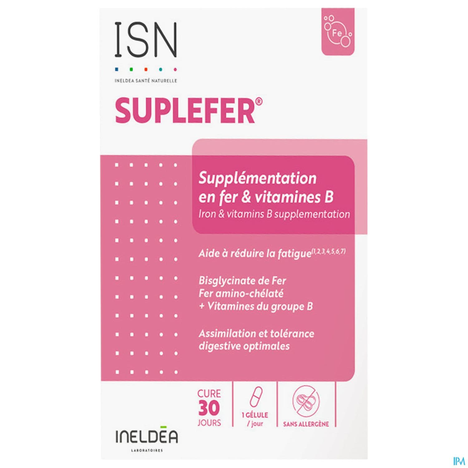 Ineldea Isn Suplefer Supplementation Fer Gelule 90