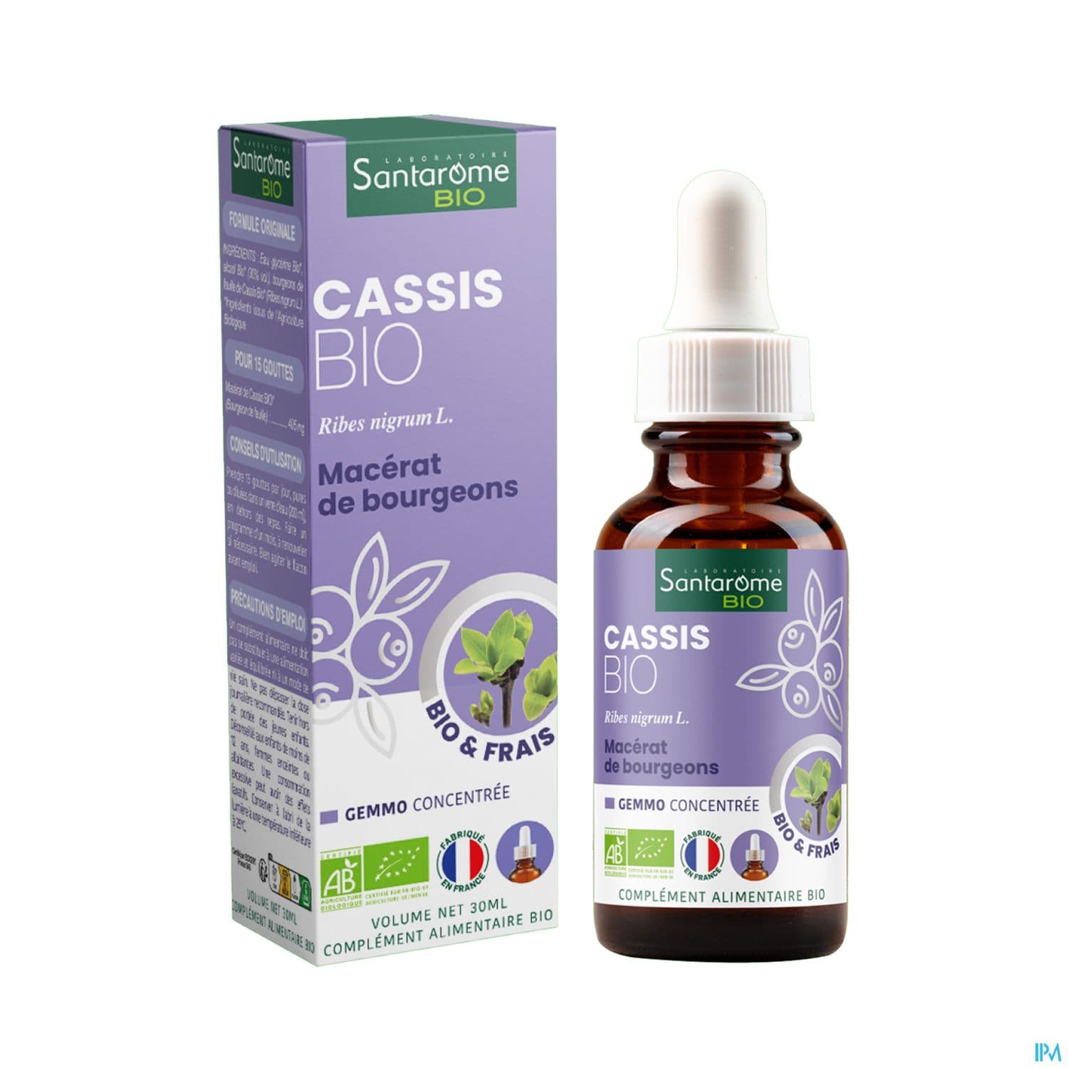 Santarome Bio Complexe Bourgeon Cassis U51 30ml