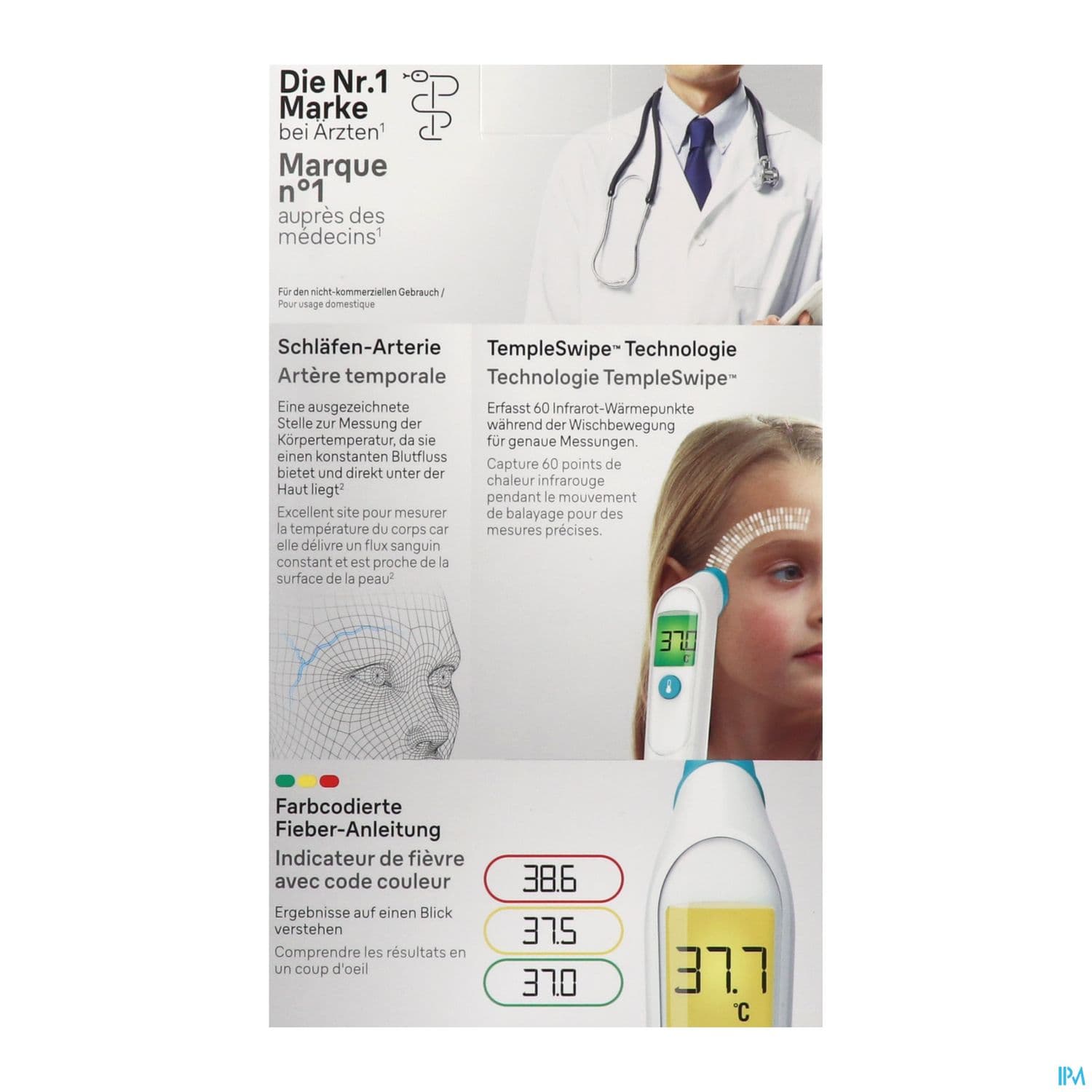 Braun Thermometre Temporal Templeswipetm Bst200we