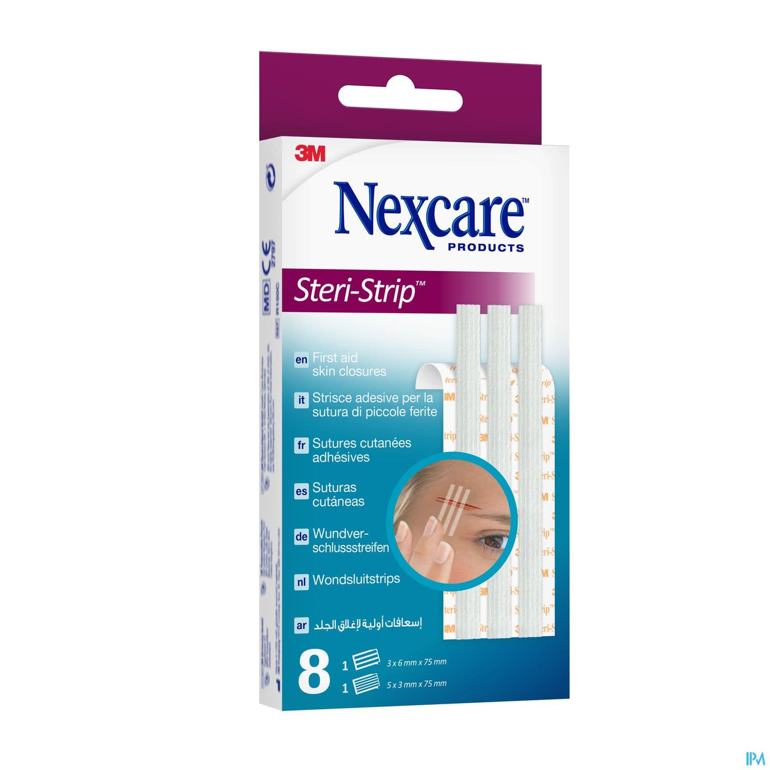 3m Nexcare Steristrip Blanc 3mm X 6mm + 5mm X 3mm