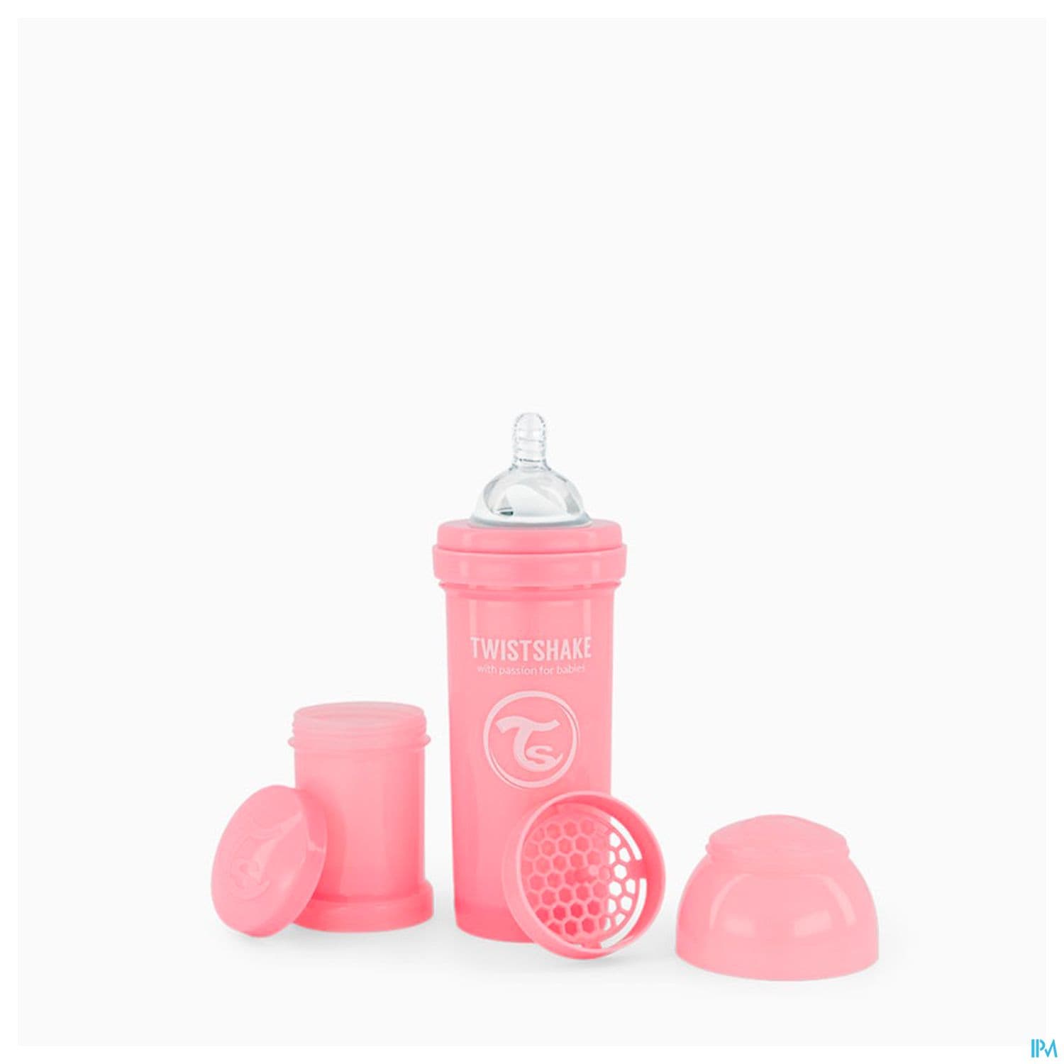 TWISTSHAKE BIB 260ML ROSE PAST 2M+