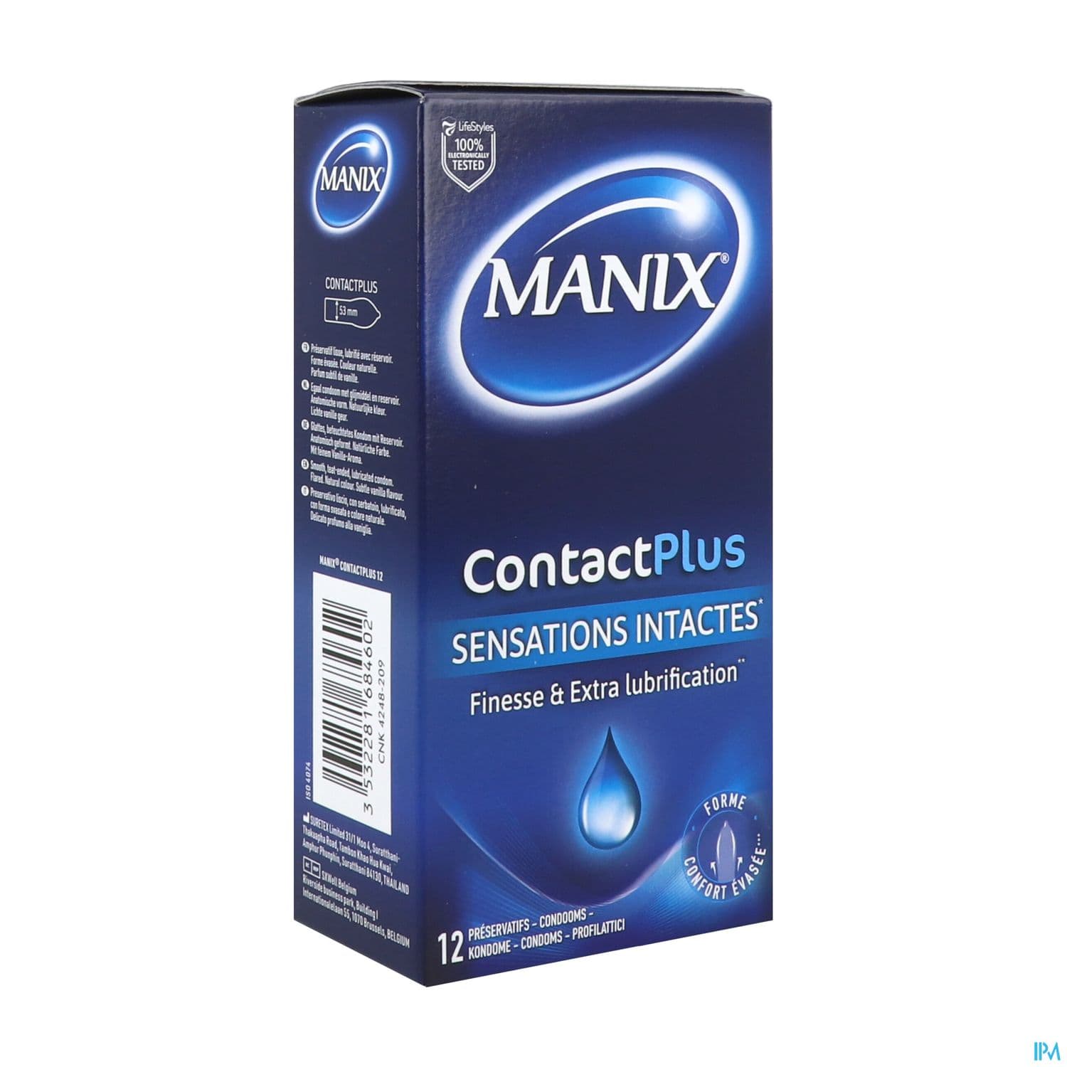 Manix Contact Plus Preservatif 12