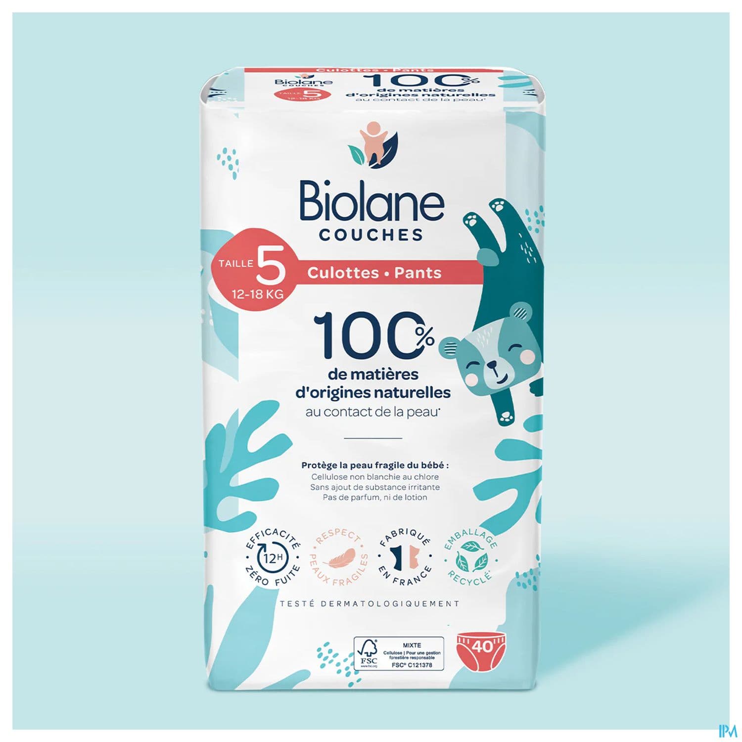 BIOLANE COUCHE CULOTTE ECO T5 X40