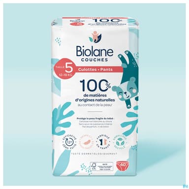 BIOLANE COUCHE CULOTTE ECO T5 X40