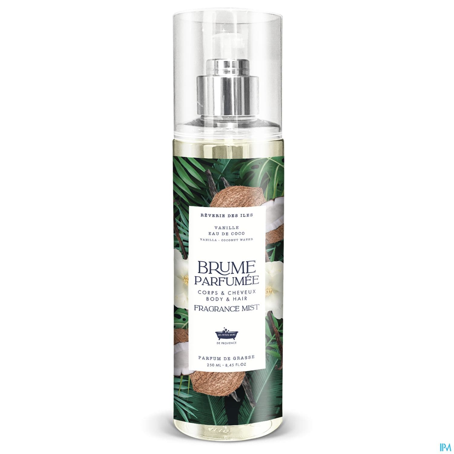 Les Petits Bains De Provence Brume Parfumee Vanille Eau De Coco Spray 250ml