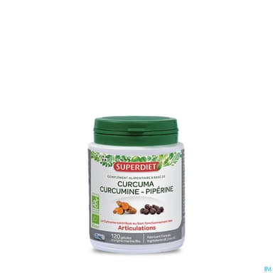 Super Diet Curcuma Curcumine Piperine Caps 120
