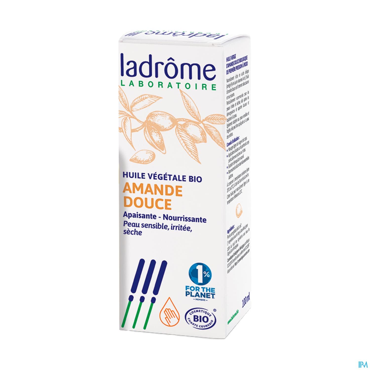 Ladrôme Huile Végétale d'Amande Douce Bio, 100 ml — Grande Pharmacie de la Gare - Sartrouville