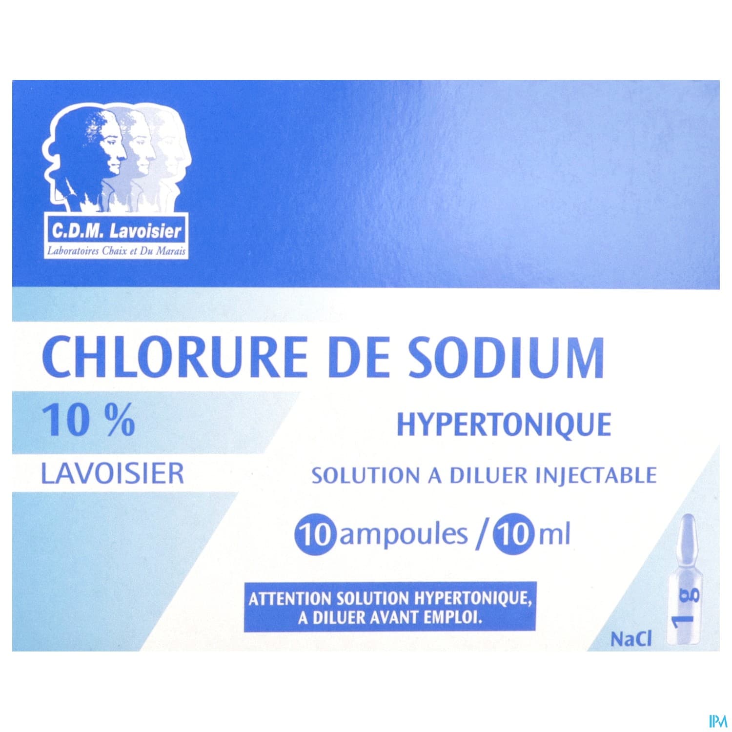 Lavoisier Sodium Chlorure 10% Solution Injectable 10ml 10