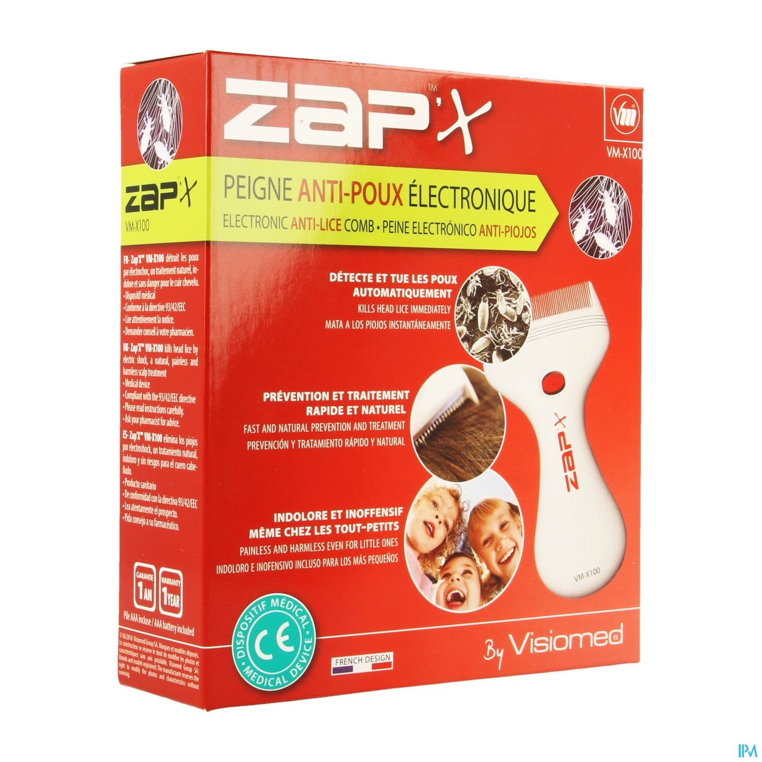 ZAP'X PEIGNE A/POUX ELECT