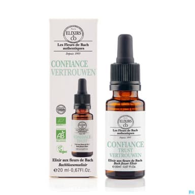 Elixirs Co Les Fleurs De Bach Confiance Bio Gouttes 20ml