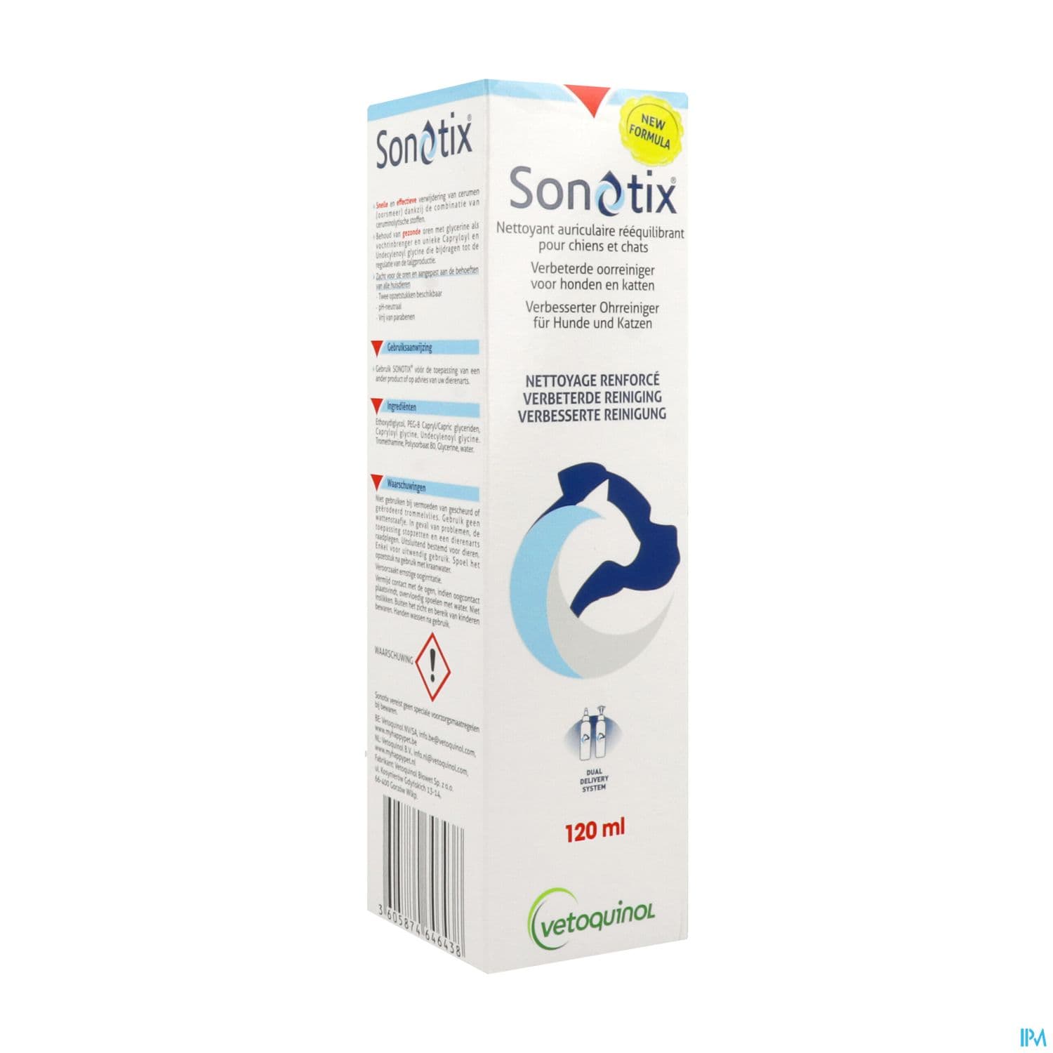 Sonotix Lotion Auriculaire Pour Chien Et Chat 120ml — Pharmacie Métro Champigny