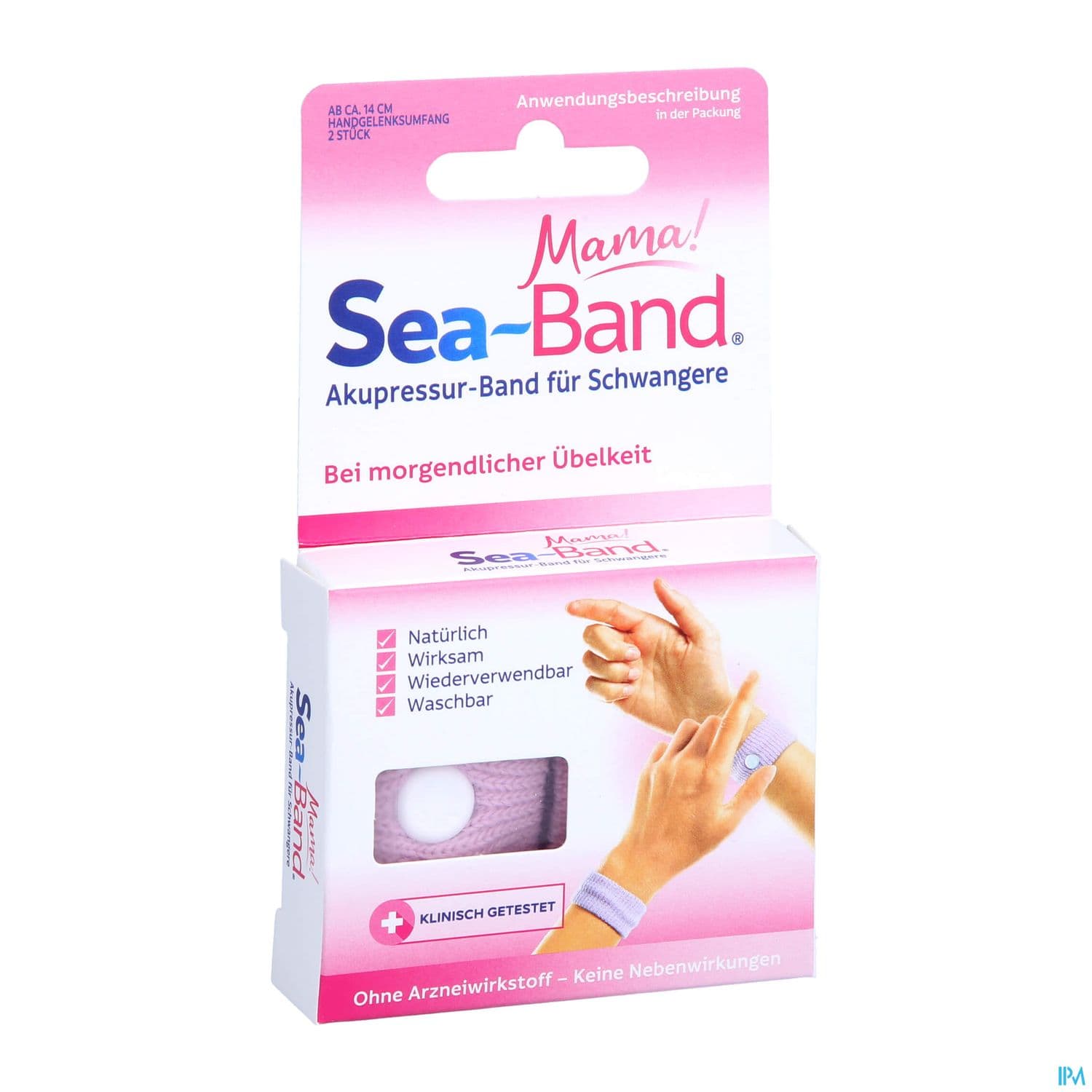 Seaband Bracelet Mama Antinausee Femme Enceinte Rose