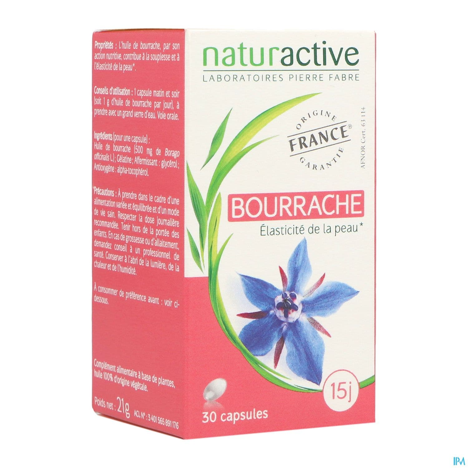 Naturactive Huile De Bourrache Capsule 30