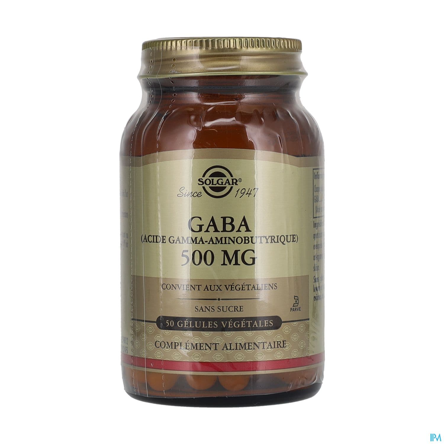 Solgar Gaba 500mg Gelule Vegetale 50 — Pharmacie Bordeaux Lac