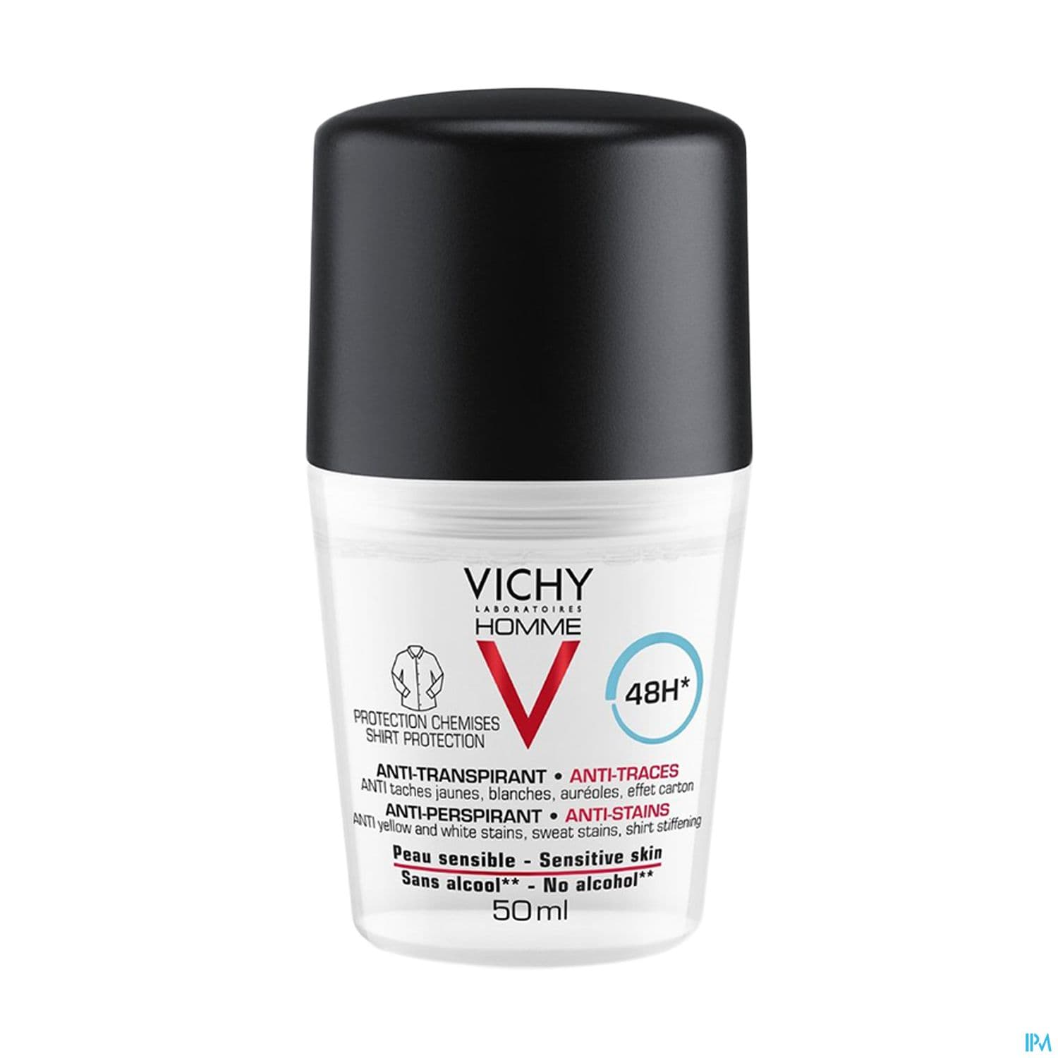 Vichy Homme Deo A/trans A/tra.prot. 48h Bille 50ml
