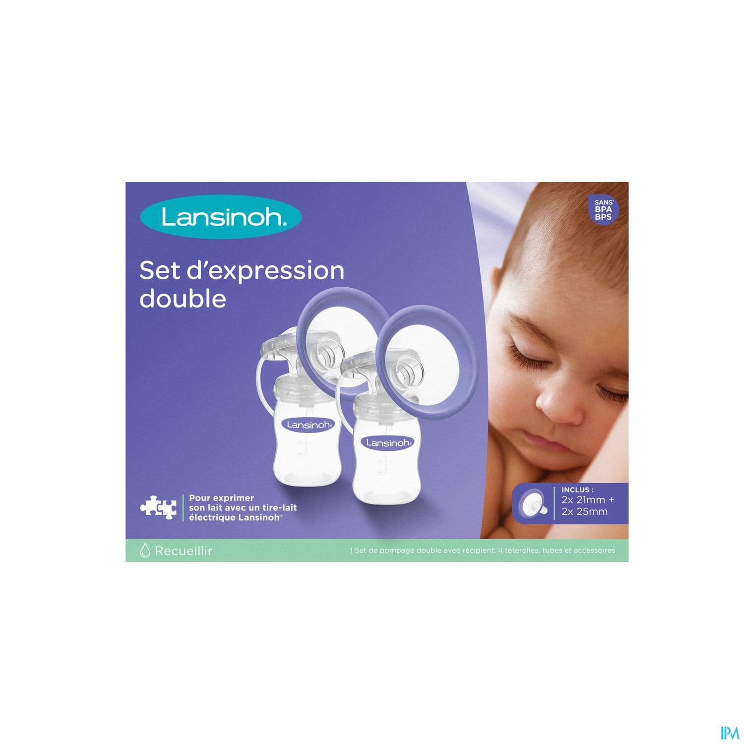 LANSINOH SET EXPRES DBLE TIRE LAIT