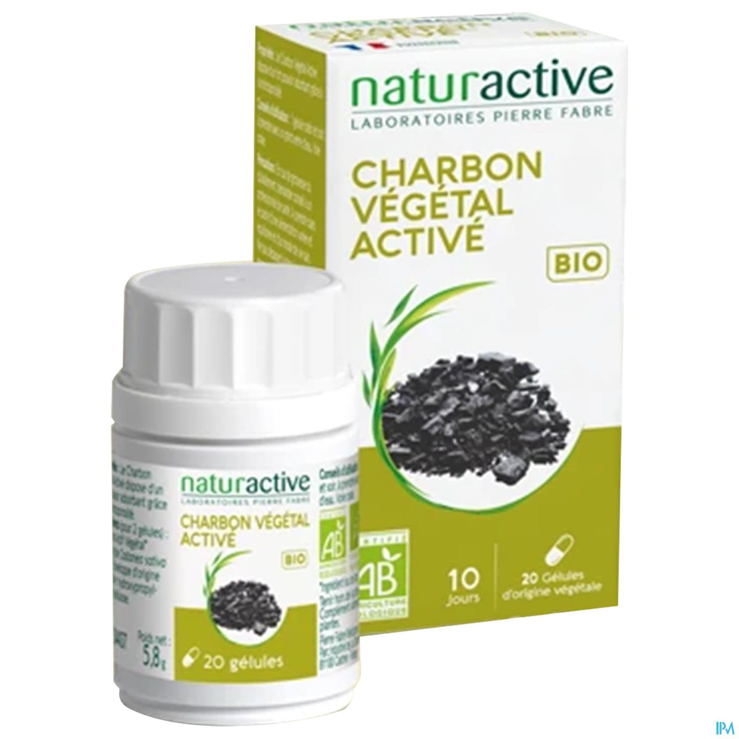 NATURACTIV CHARBON VEG BIO CAPS 20