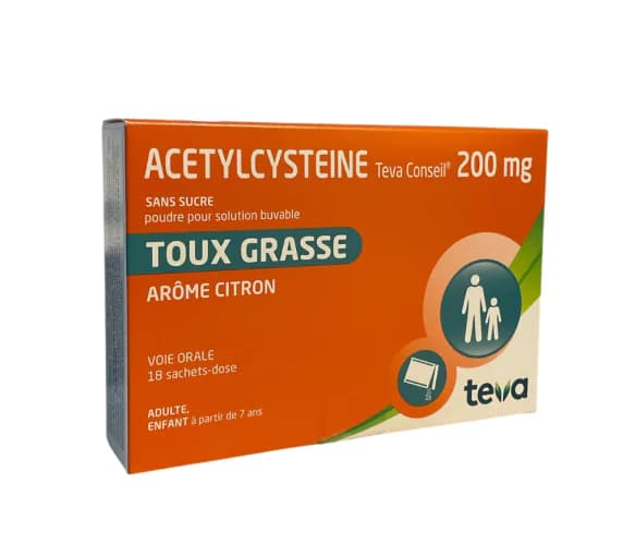ACETYLCYSTEINE 200MG ZTV SAC S/S18 — Pharmacie Centrale de la villette 93 - 24/24 (Pharmacie de garde)