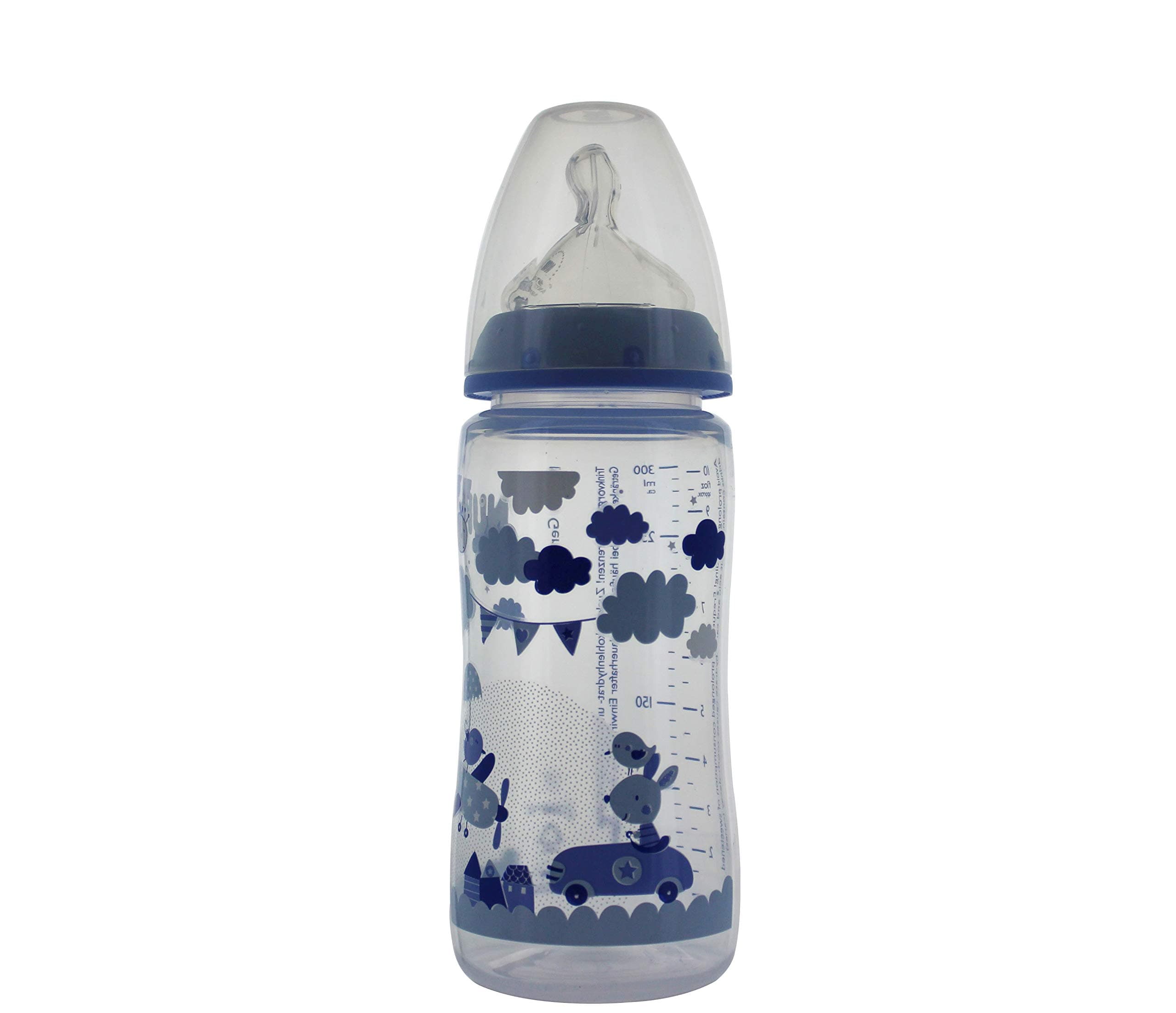 BIB NUK+TET PP SIL T1 M BLEU 300ML — Pharmacie porte de la villette