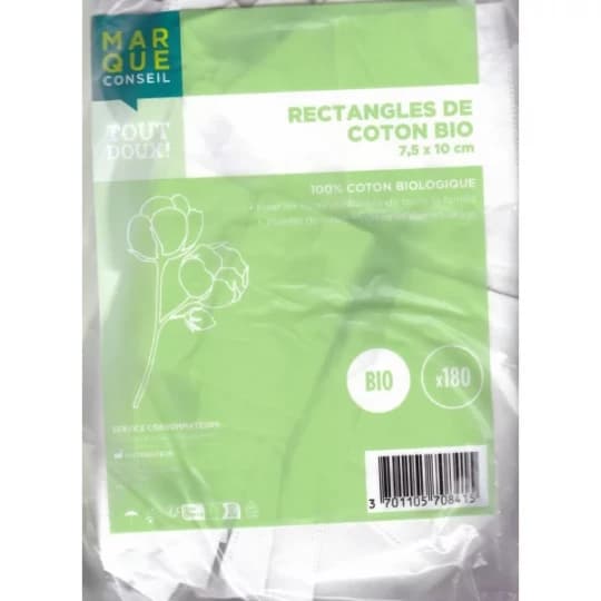 MCONSEIL COTON RECTAN BIO SACH 180 — Pharmacie Dionysienne