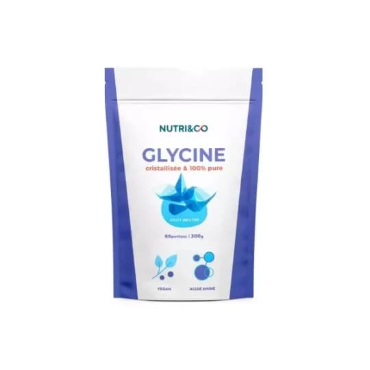 Nutri Co Glycine Crystallisee 100% Pure Gout Neutre 300g — Pharmacie des Clos