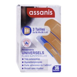 ASSANIS PANS UNIV ASSORTIMENT X36 — Pharmacie Européenne 24/24 de la place de clichy