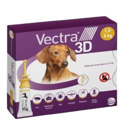 VECTRA 3D CHIE 1,5-4 KG SPOTON 3 PIP0,8ML — Pharmacie grande armée Marseille