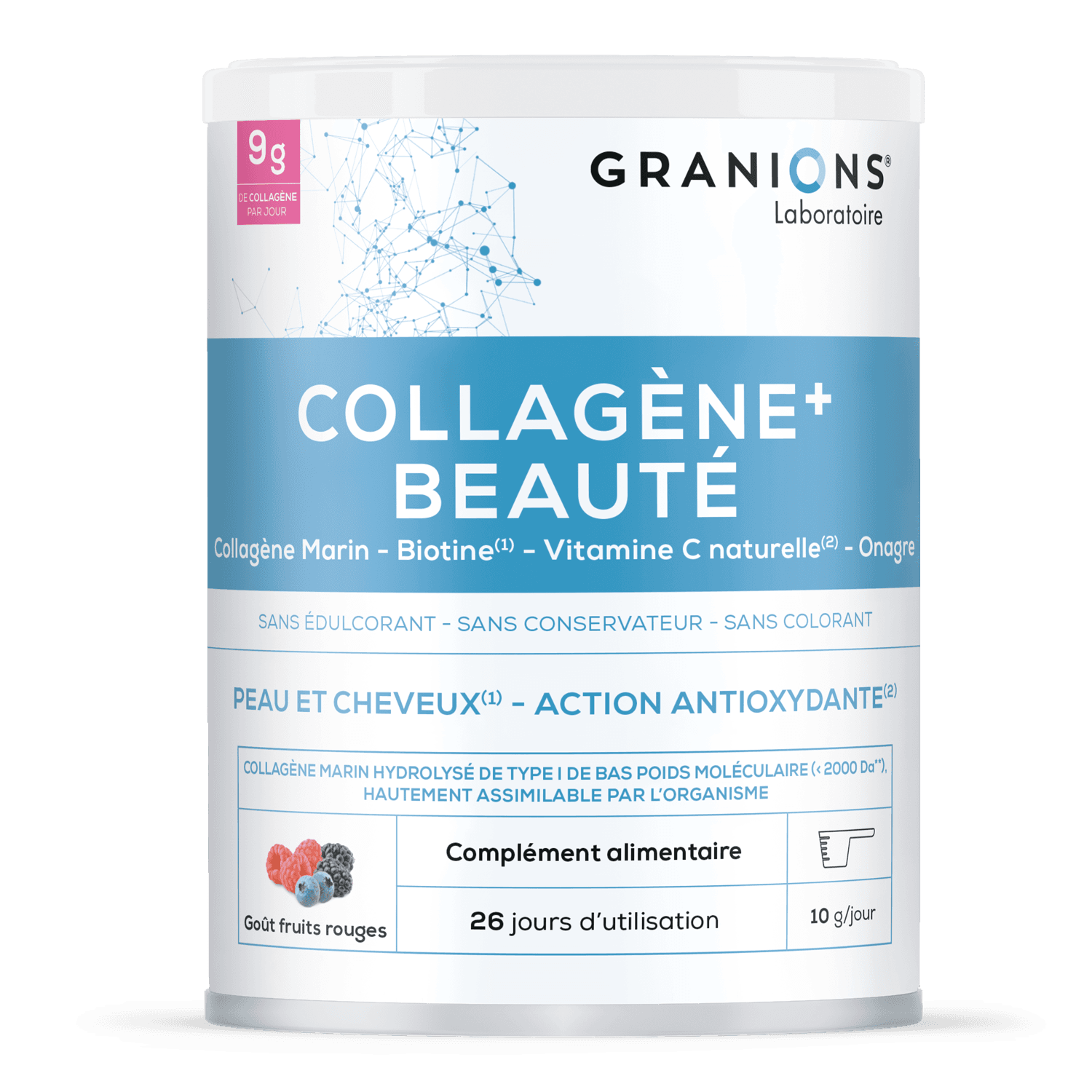GRANIONS COLLAGENE+ FRUIT RGE 275G — Pharmacie Lafayette de Roubaix
