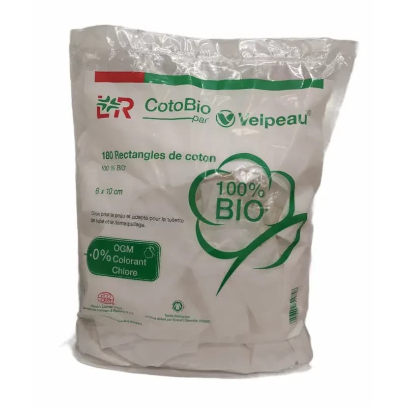 COT RECT COTOBIO RECT 8X10CM 180 — Pharmacie Chartreuse