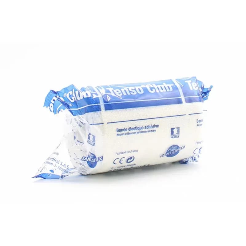 TENSO CLUB BDE ADH ELAST 2,50MX8CM — Pharmacie Val de l'Aurence Limoge