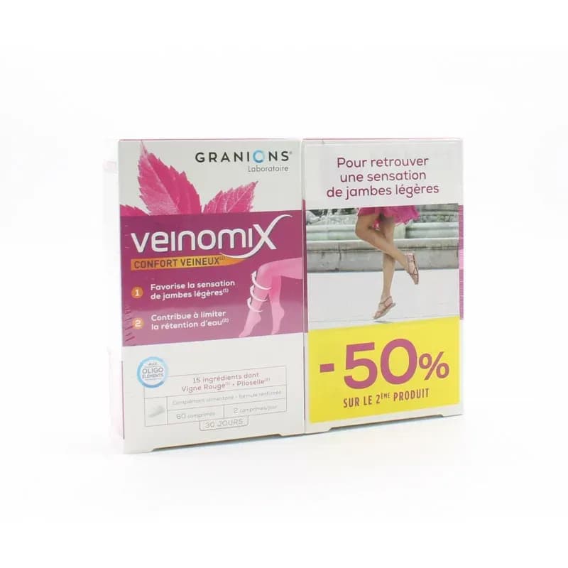 GRANIONS VEINOMIX CPR 60X2 — Pharmacie Lafayette de Roubaix