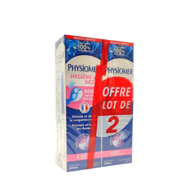 PHYSIOMER MICRO BEBE 100MLX2 — La Grande Pharmacie du Bac