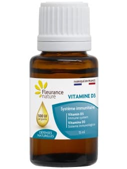Fleurance Nature Vitamine D3 Flacon Compte Goutte 15ml — Pharmacie du Vercors