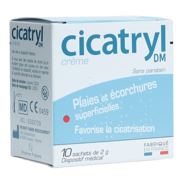 CICATRYL DM CR P AP CUT 10SACH/2G — Pharmacie  Roquette Arles by Nexum