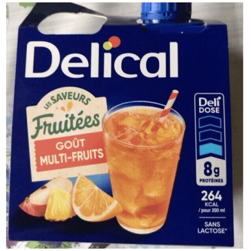 DELICAL BOIS MULTI FRUIT 200ML X4 — Pharmacie Pharmavance Le Chesnay