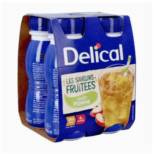 DELICAL BOIS FRUIT POMME 200ML X4 — Pharmacie Pharmavance Le Chesnay