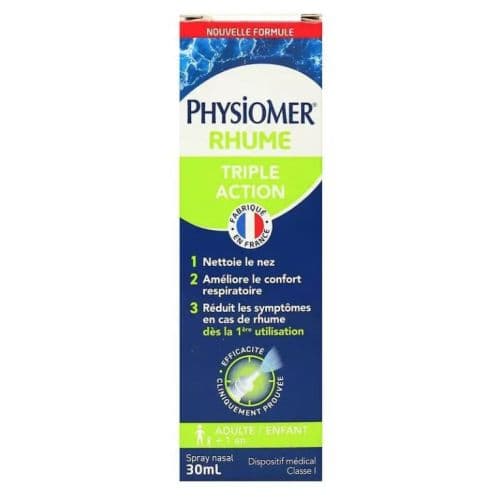 PHYSIOMER RHUME TRIPLE ACTION 30ML — La Grande Pharmacie du Bac