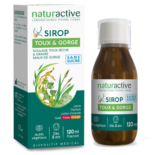 NATURACTIVE SIROP TOUX GORGE 120ML — Pharmacie grande armée Marseille