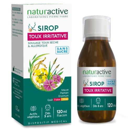 NATURACTIVE SIROP TOUX IRRIT 120ML — Pharmacie grande armée Marseille