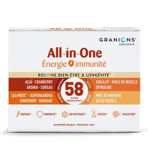 GRANIONS ALL IN ONE ENERGIE CPR 60 — Pharmacie de la Gare