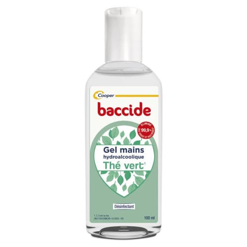 BACCIDE GEL MAIN S/RINC THE V100ML — Pharmacie Maubert - Paris