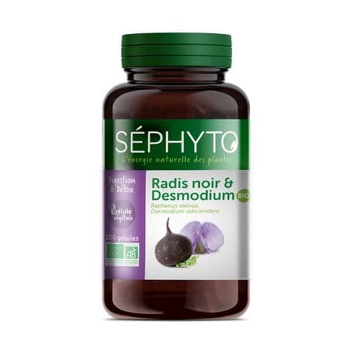 Sephyto Radis Noir Desmodium Bio Gelule 200 — Pharmacie Lafayette de Roubaix