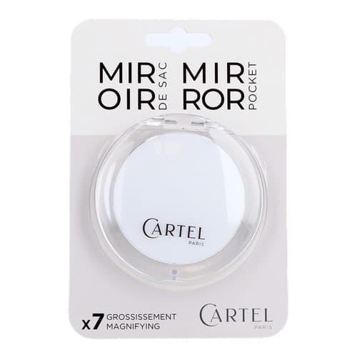 CARTEL MIROIR SAC ROND BLANC — Pharmacie Lafayette Bordeaux