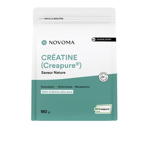 NOVOMA CREATINE NATURE PDR 180G — Pharmacie Lafayette de Roubaix