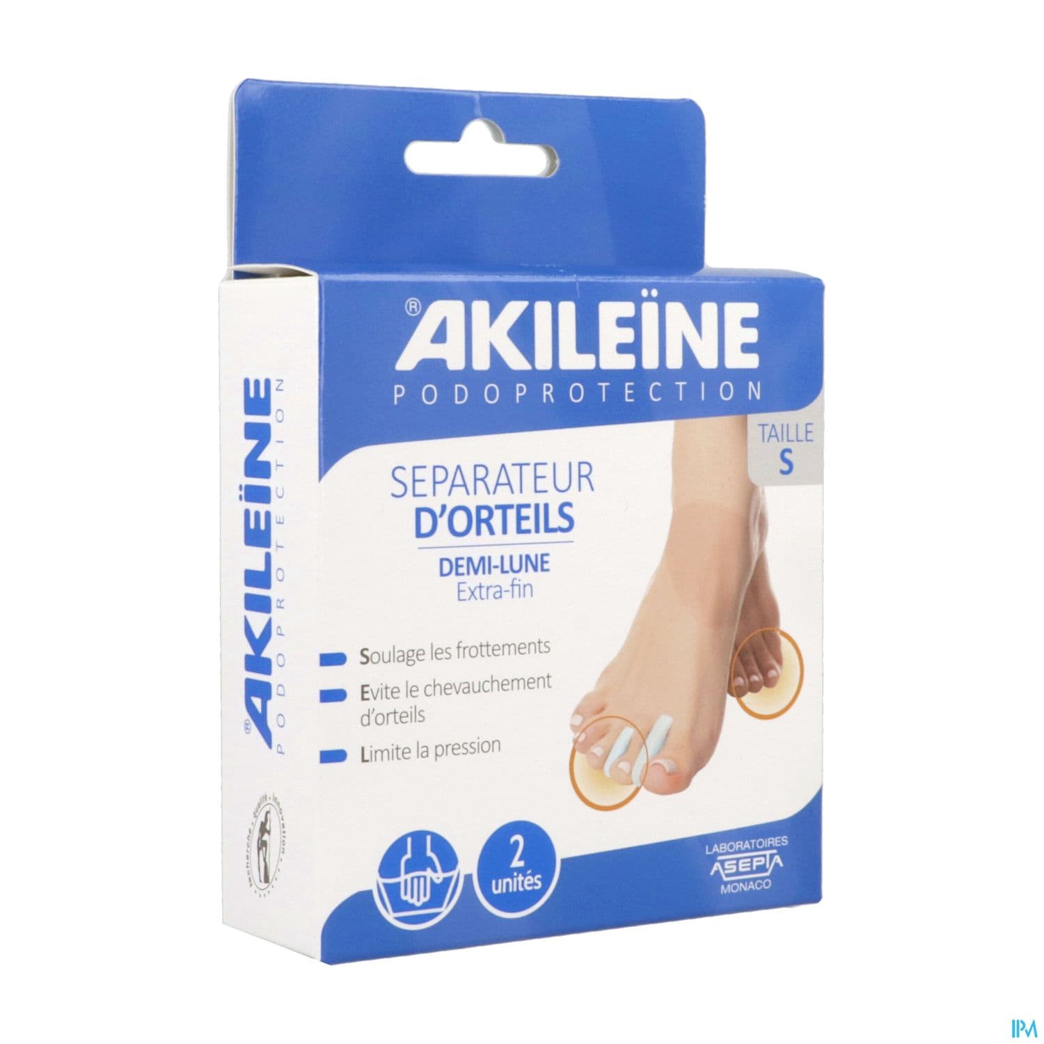 Akileine podoprotect separateur orteil demilun s 2 — Pharmacie Pessac Arago